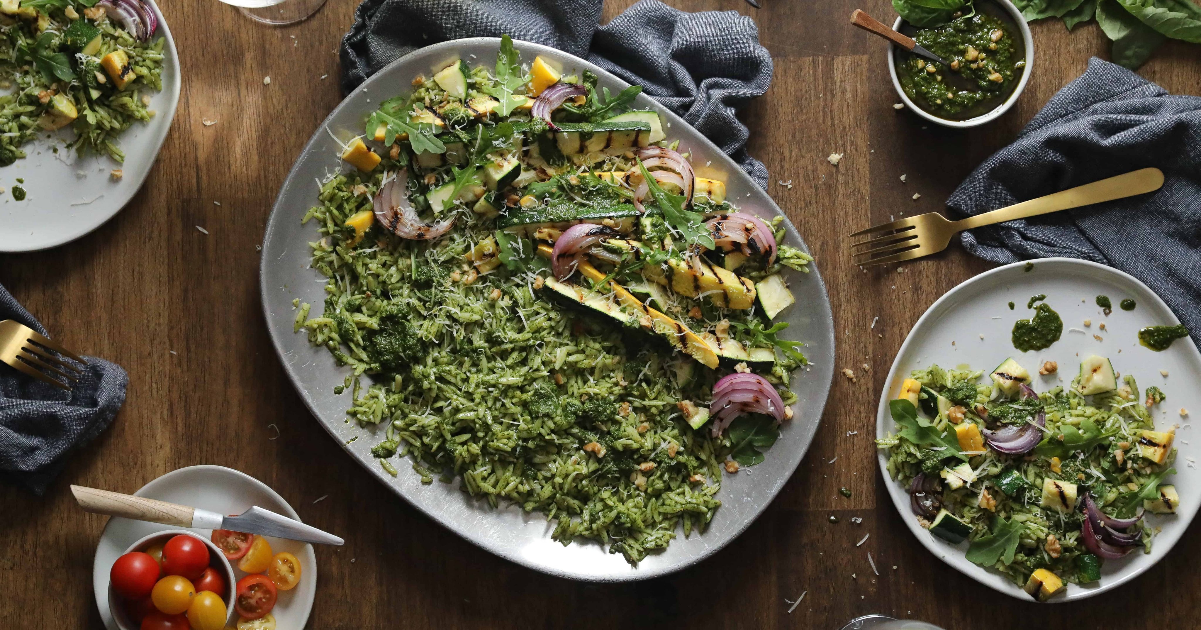 Grilled Zucchini and Arugula Orzo | Davinci Signature